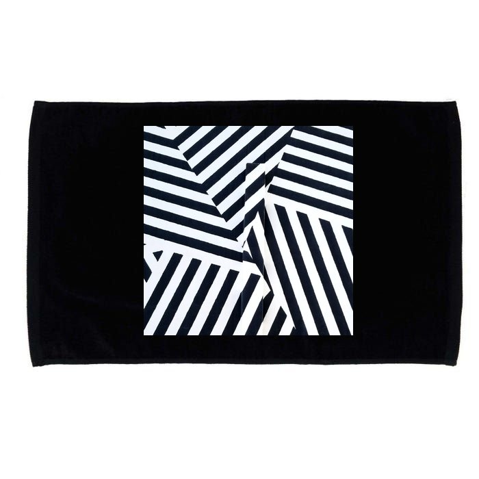 Crazy Zebra Stripped Patterns Microfiber Hand Towel