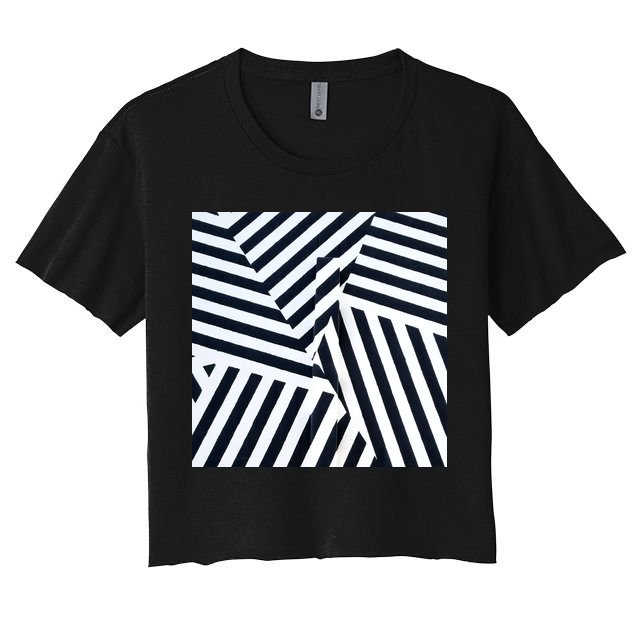 Crazy Zebra Stripped Patterns Crop Top