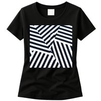 Crazy Zebra Stripped Patterns Womens T-Shirt