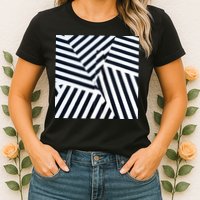 Crazy Zebra Stripped Patterns Womens T-Shirt