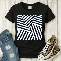 Crazy Zebra Stripped Patterns Womens T-Shirt