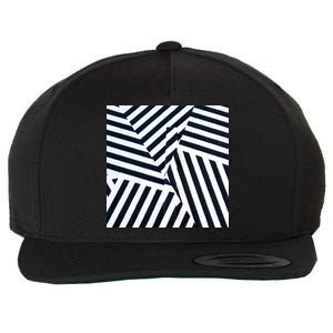 Crazy Zebra Stripped Patterns Wool Snapback Cap