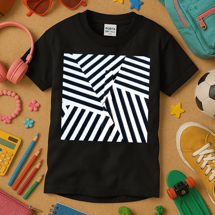 Crazy Zebra Stripped Patterns Kids T-Shirt