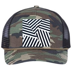 Crazy Zebra Stripped Patterns Retro Rope Trucker Hat Cap