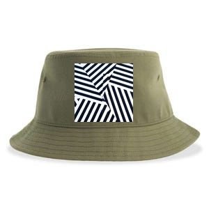 Crazy Zebra Stripped Patterns Sustainable Bucket Hat