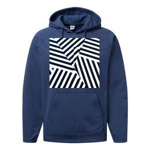 Crazy Zebra Stripped Patterns Performance Fleece Hoodie