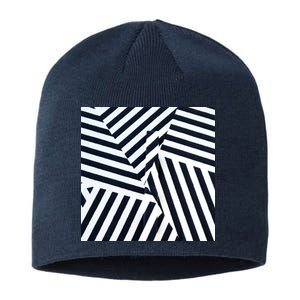 Crazy Zebra Stripped Patterns Sustainable Beanie