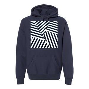 Crazy Zebra Stripped Patterns Premium Hoodie