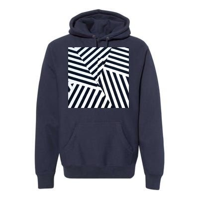 Crazy Zebra Stripped Patterns Premium Hoodie