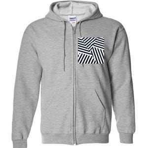 Crazy Zebra Stripped Patterns Full Zip Hoodie