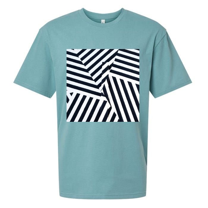 Crazy Zebra Stripped Patterns Sueded Cloud Jersey T-Shirt