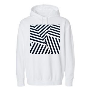 Crazy Zebra Stripped Patterns Garment-Dyed Fleece Hoodie