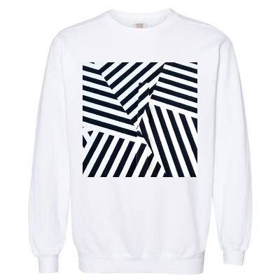 Crazy Zebra Stripped Patterns Garment-Dyed Sweatshirt