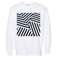 Crazy Zebra Stripped Patterns Garment-Dyed Sweatshirt