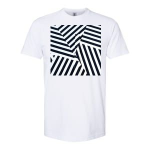 Crazy Zebra Stripped Patterns Softstyle CVC T-Shirt