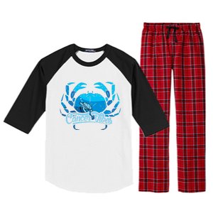 Cancer Zodiac Sign Horoscope Astrology Gift Raglan Sleeve Pajama Set