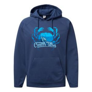 Cancer Zodiac Sign Horoscope Astrology Gift Performance Fleece Hoodie