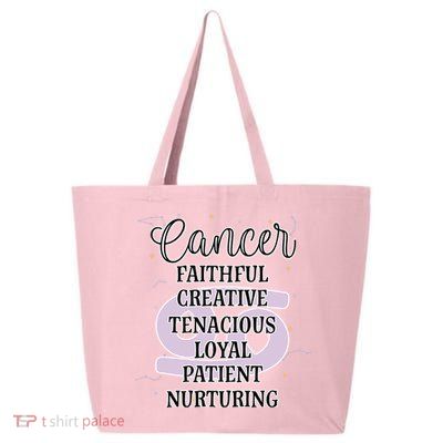 Cancer Zodiac Sign January February Birthday Facts Features Gift 25L Jumbo Tote