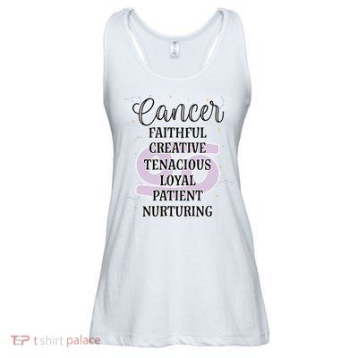 Cancer Zodiac Sign January February Birthday Facts Features Gift Ladies Essential Flowy Tank
