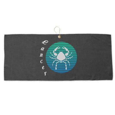 Cancer Zodiac Sign Cool Gift Large Microfiber Waffle Golf Towel