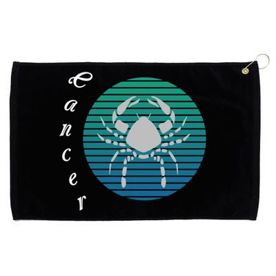 Cancer Zodiac Sign Cool Gift Grommeted Golf Towel