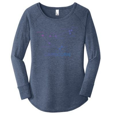 Capricorn Zodiac Sign Facts Horoscope Astrology Cool Gift Women's Perfect Tri Tunic Long Sleeve Shirt