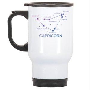 Capricorn Zodiac Sign Facts Horoscope Astrology Cool Gift Stainless Steel Travel Mug