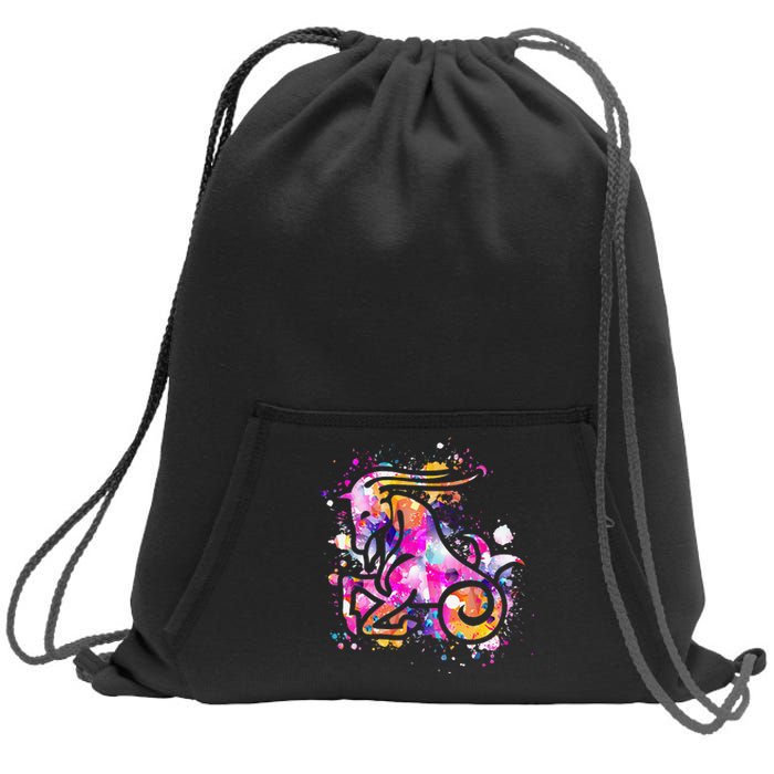 Capricorn Zodiac Sign Astrology Sweatshirt Cinch Pack Bag