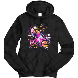 Capricorn Zodiac Sign Astrology Tie Dye Hoodie