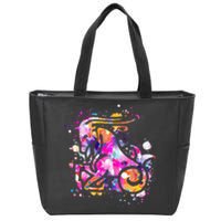 Capricorn Zodiac Sign Astrology Zip Tote Bag