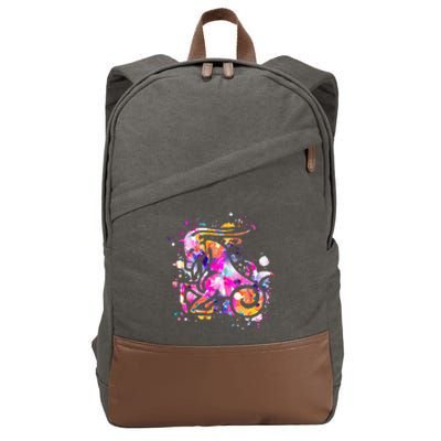 Capricorn Zodiac Sign Astrology Cotton Canvas Backpack