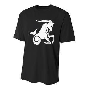 Capricorn Zodiac Symbol Horoscope Astrology Birthday Gift Youth Performance Sprint T-Shirt