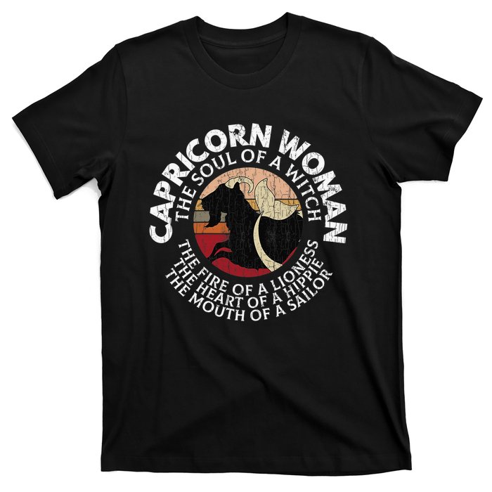 Capricorn Zodiac Sign Birthday December January Month Funny T-Shirt