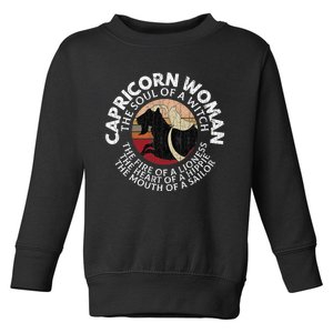 Capricorn Zodiac Sign Birthday December January Month Funny Toddler Sweatshirt