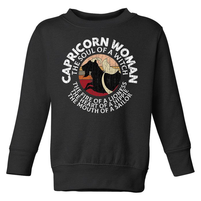 Capricorn Zodiac Sign Birthday December January Month Funny Toddler Sweatshirt