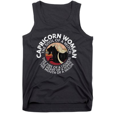 Capricorn Zodiac Sign Birthday December January Month Funny Tank Top