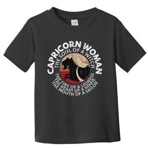 Capricorn Zodiac Sign Birthday December January Month Funny Toddler T-Shirt