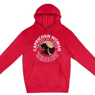 Capricorn Zodiac Sign Birthday December January Month Funny Premium Pullover Hoodie