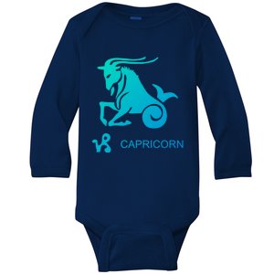 Capricorn Zodiac Sign Gift Baby Long Sleeve Bodysuit