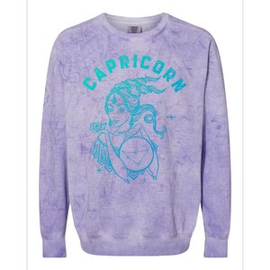 Capricorn Zodiac Sign Great Gift Colorblast Crewneck Sweatshirt