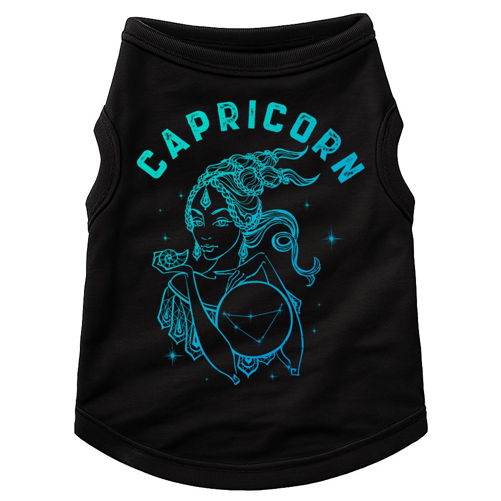 Capricorn Zodiac Sign Great Gift Doggie Tank
