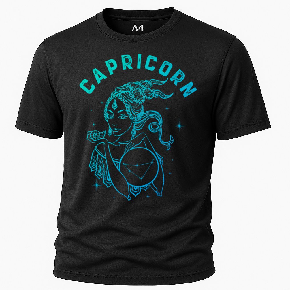 Capricorn Zodiac Sign Great Gift Cooling Performance Crew T-Shirt