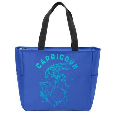 Capricorn Zodiac Sign Great Gift Zip Tote Bag