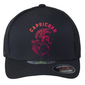 Capricorn Zodiac Sign Great Gift Flexfit Unipanel Trucker Cap