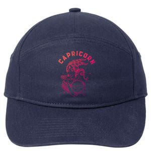 Capricorn Zodiac Sign Great Gift 7-Panel Snapback Hat