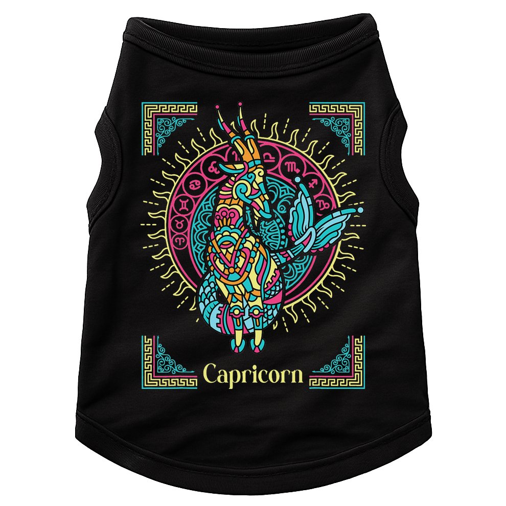 Capricorn Zodiac Sign Astrology Capricorn Birthday Doggie Tank