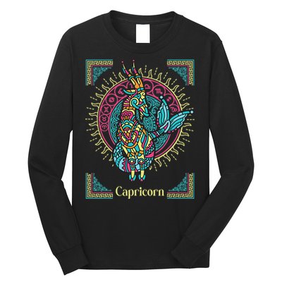 Capricorn Zodiac Sign Astrology Capricorn Birthday Long Sleeve Shirt