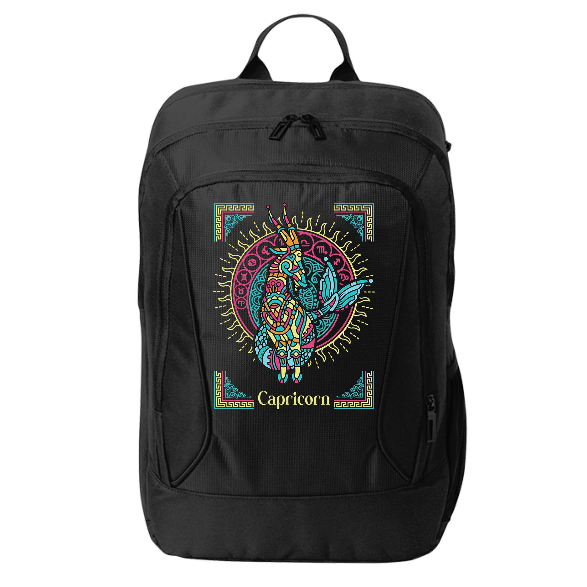 Capricorn Zodiac Sign Astrology Capricorn Birthday City Backpack