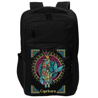 Capricorn Zodiac Sign Astrology Capricorn Birthday Impact Tech Backpack