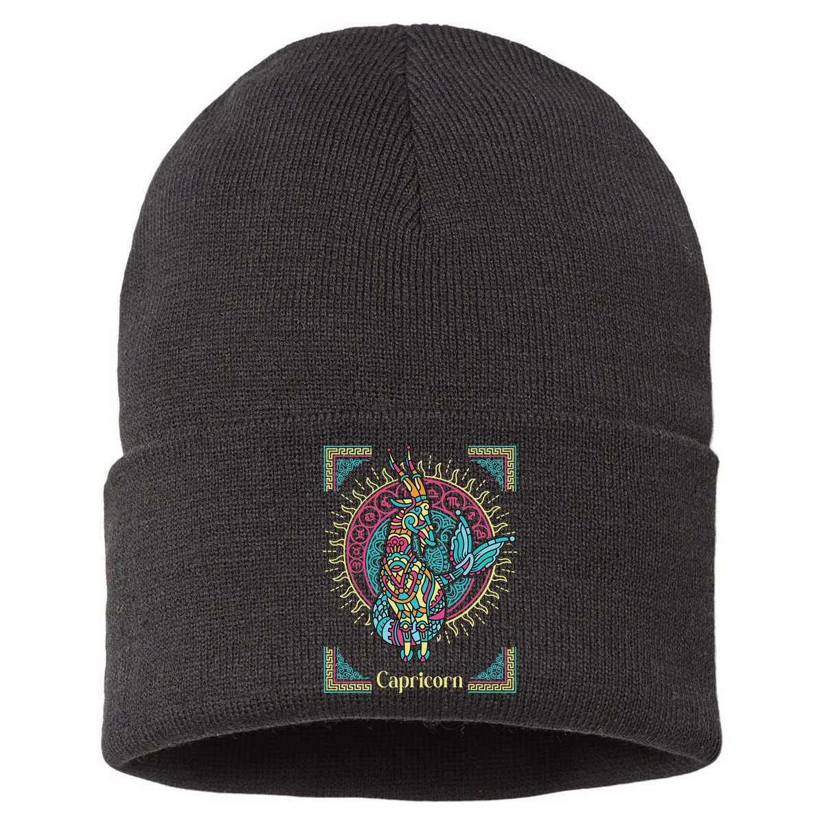 Capricorn Zodiac Sign Astrology Capricorn Birthday Sustainable Knit Beanie